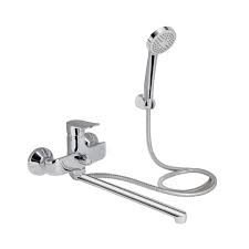 Змішувач для ванни Wieza 005 з поворотним виливом (з душовим гарнітуром) (k35) LDWIE005CRM45411 Chrome Lidz